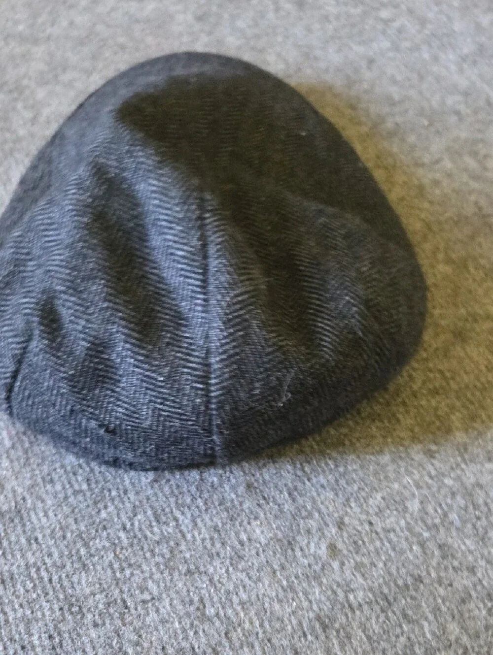 Flogging Molly Classic Herringbone Flat Cap - Charcoal Gray. Medium